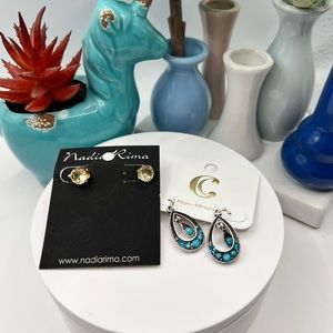 2 Pairs of Fashion Earrings NEW